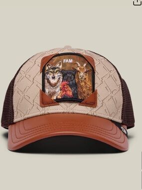 GOORIN BROS FAM IN DA CLERB TRUCKER CAP HAT BROWN MULTI NWT FRIDAY DROP 4.17.26
